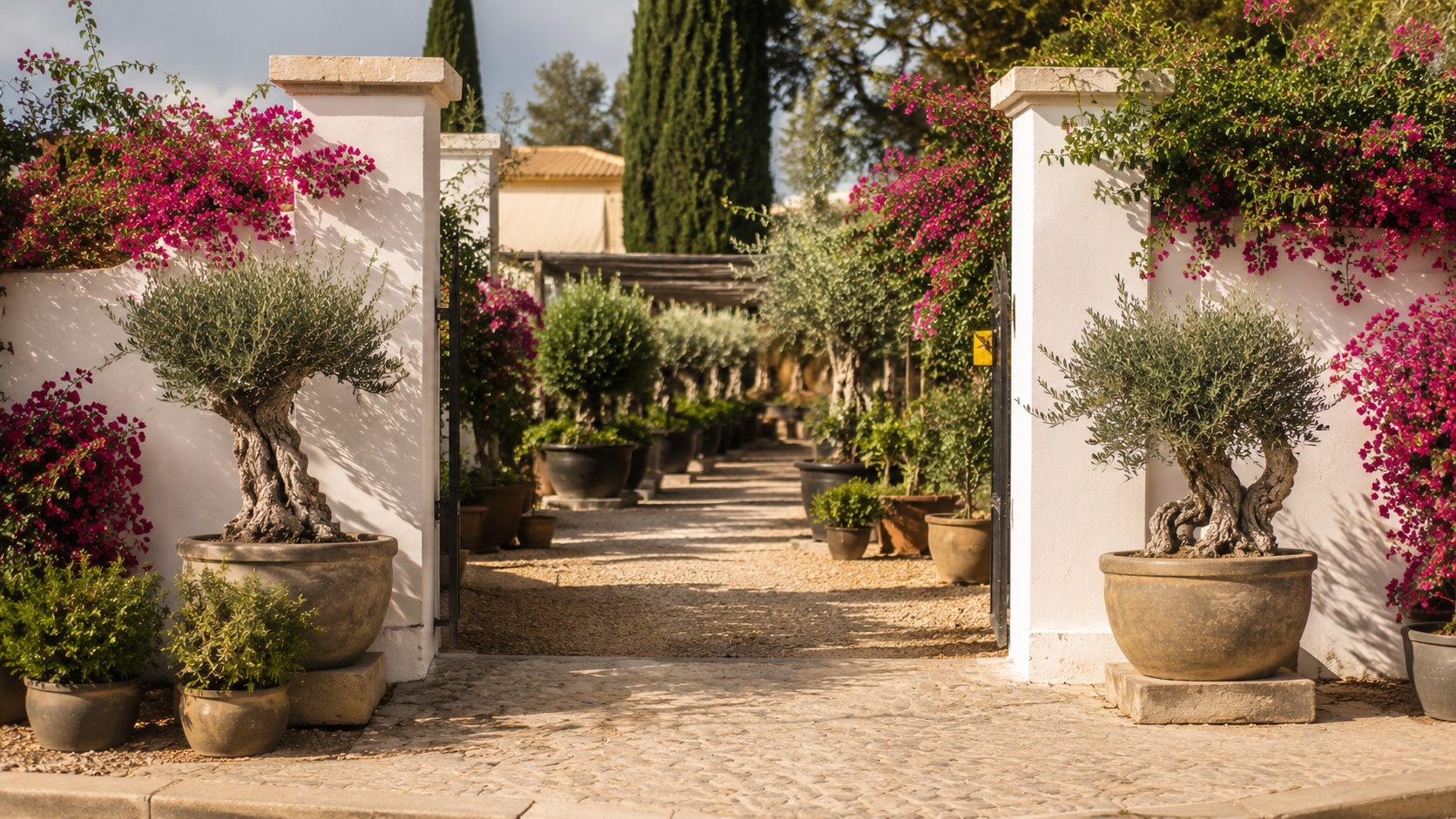 Entrance of the Eden Garden Lagoense garden centre on the EN125 in Lagoa